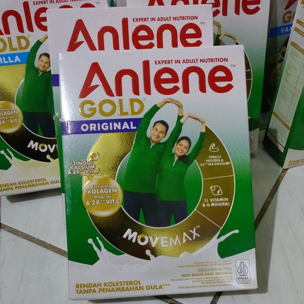 Anlene Gold Plus 5x Vanila / Original / Cokelat / Coklat 885 gram 850 gram / Anlene Gold 5x / Susu D