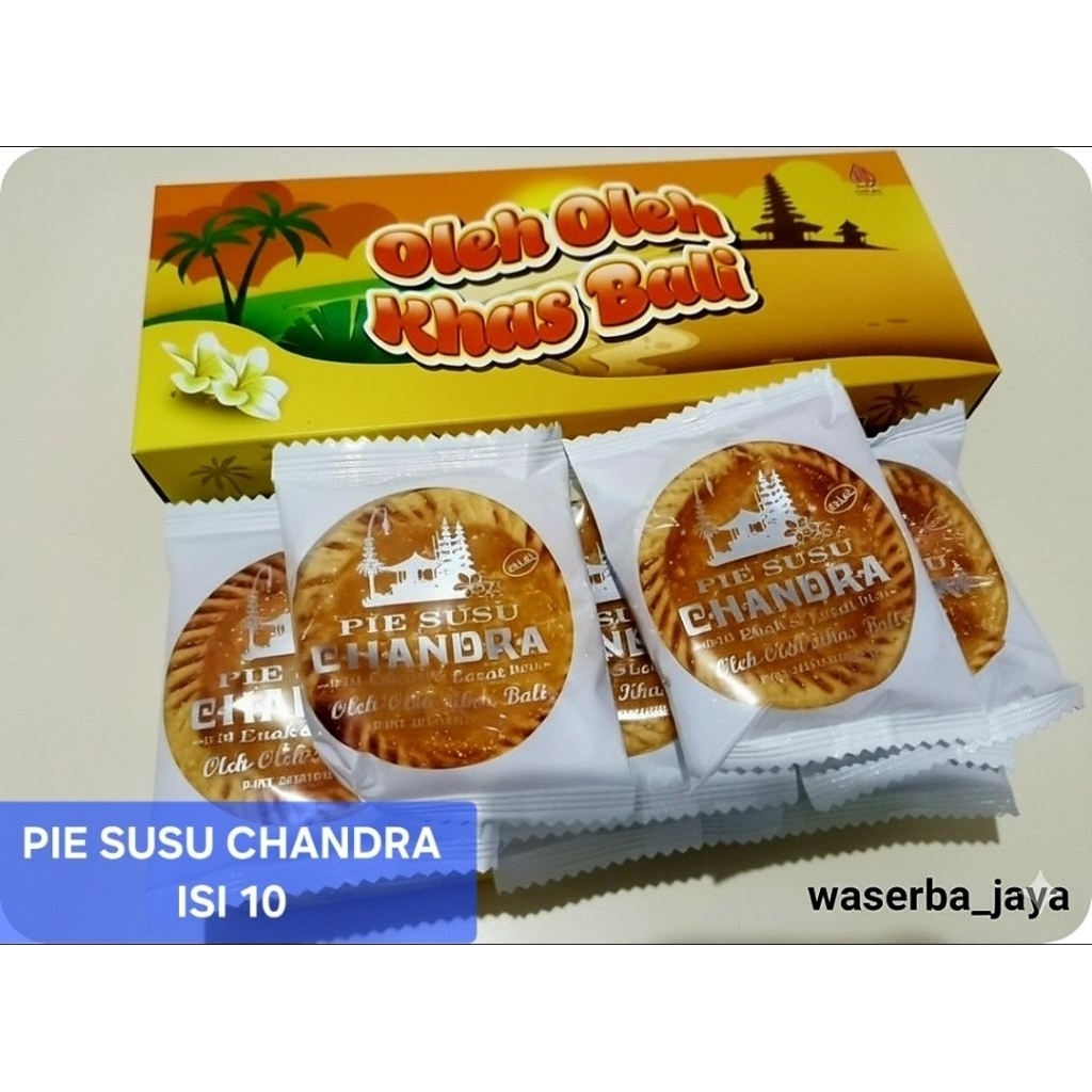 PIE SUSU CHANDRA KHAS BALI ISIAN 10 PCS FREE BOX KOTAK PIE DAN BUBBLE WARP