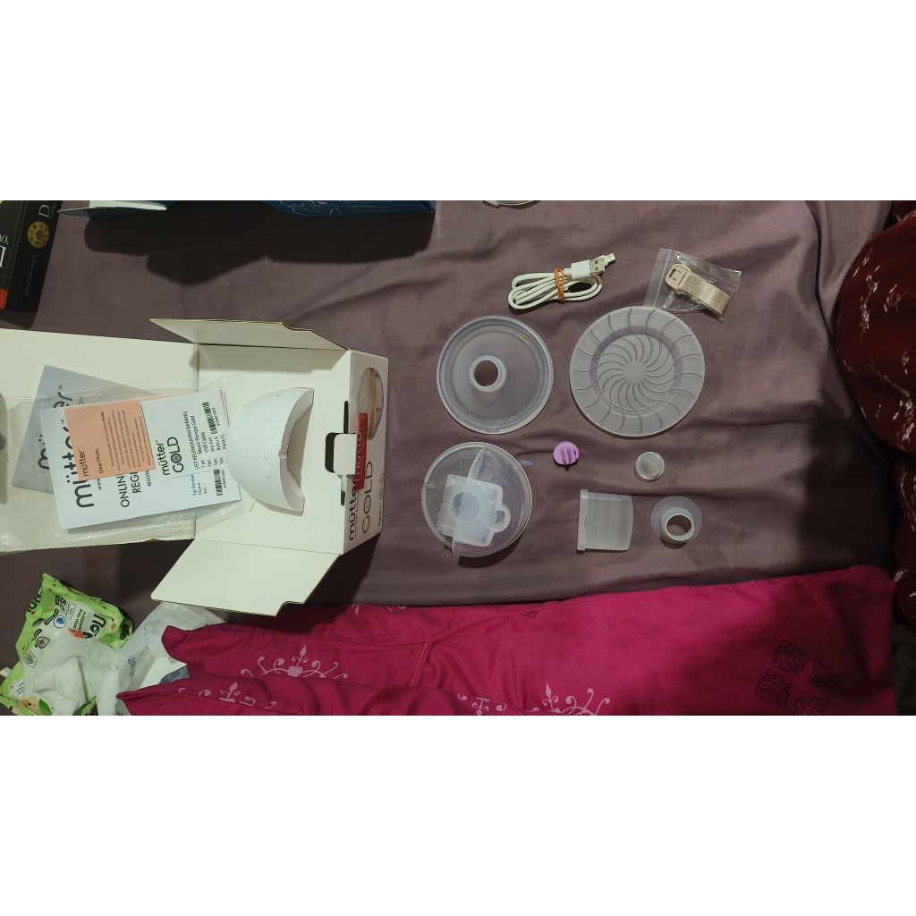 Preloved Pompa Asi Mutter Gold GARANSI