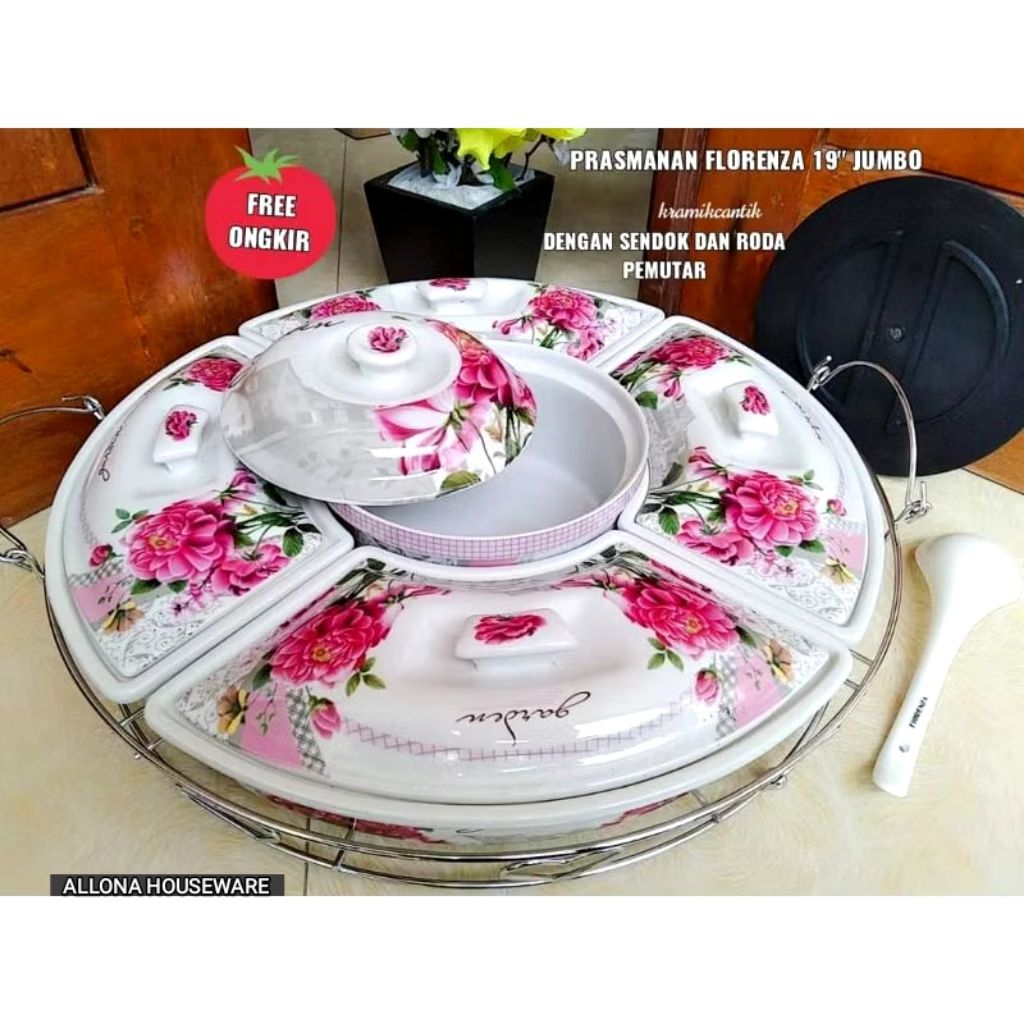 (PACKING KAYU) PRASMANAN PUTAR 19 INCI JUMBO KERAMIK FIORENZA AK-782