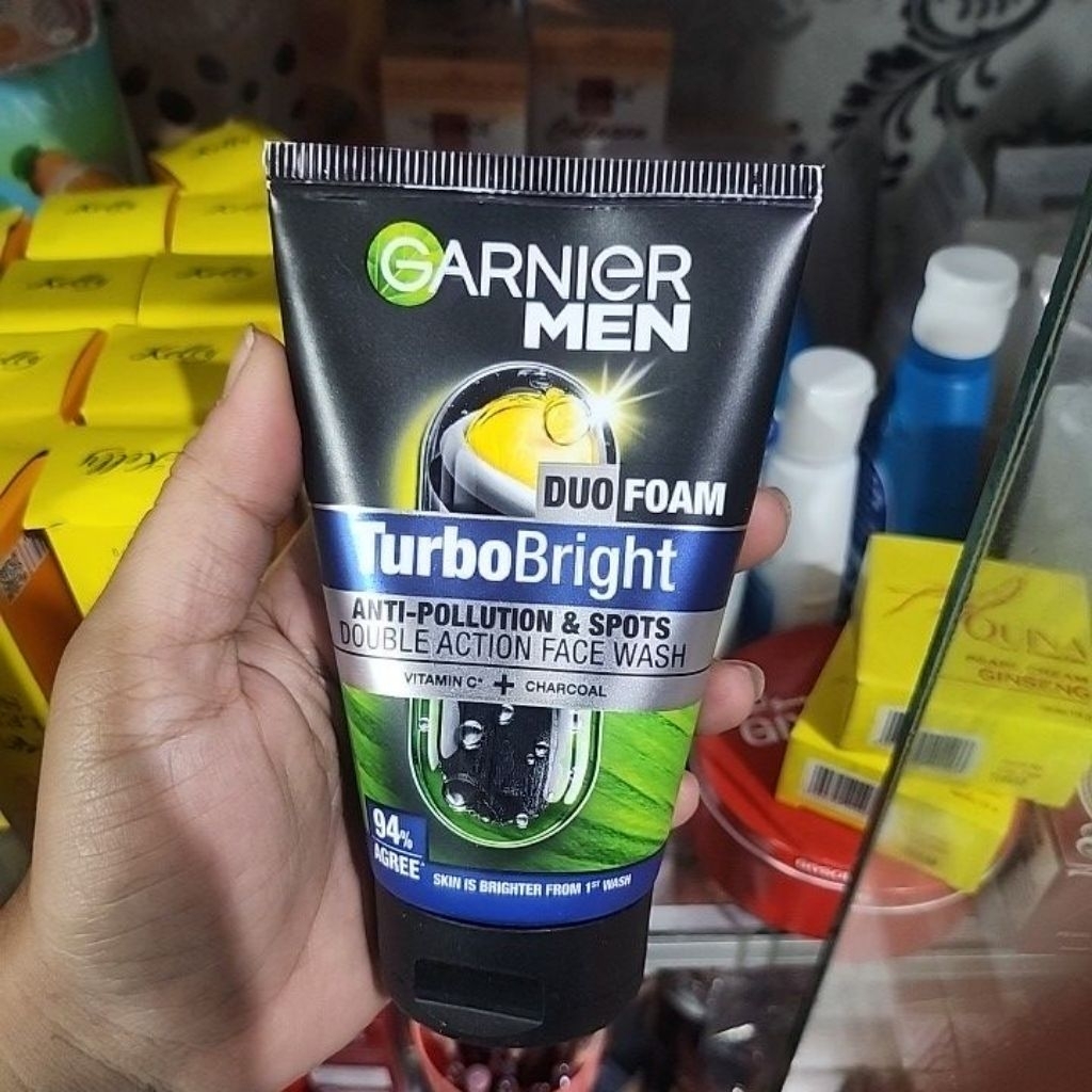 GARNIER MEN turbo bright duo foam 100ml