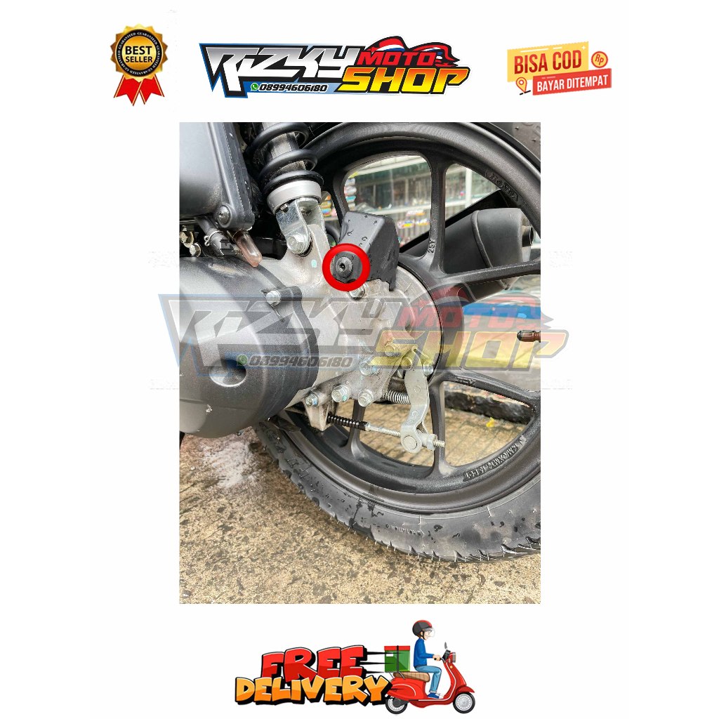 BAUT SENSOR SPIDOMETER BELAKANG ( 1 BAUT ) MODEL SPIRAL GENIO BEAT DELUXE SCOOPY STREET NEW PRESTIGE