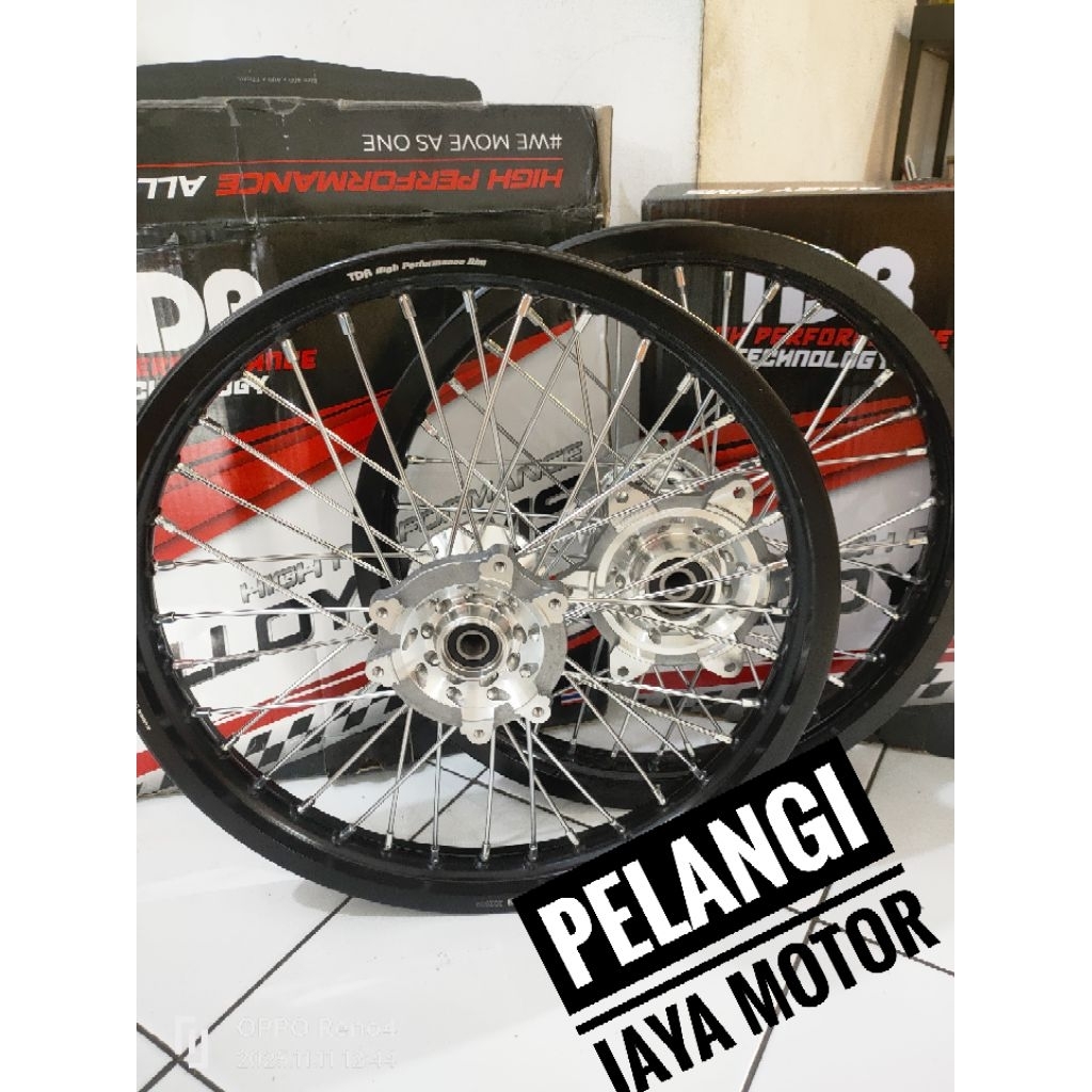 Sepaket Velg TDR Original Motor Honda CRF150 - Crf 150 /  Ukuran 160 x 185 l Ring 17 -   Pelak TDR V