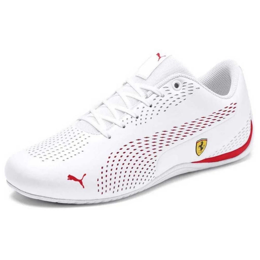 Sepatu Puma Ferrari Drift Cat Delta " White Red "