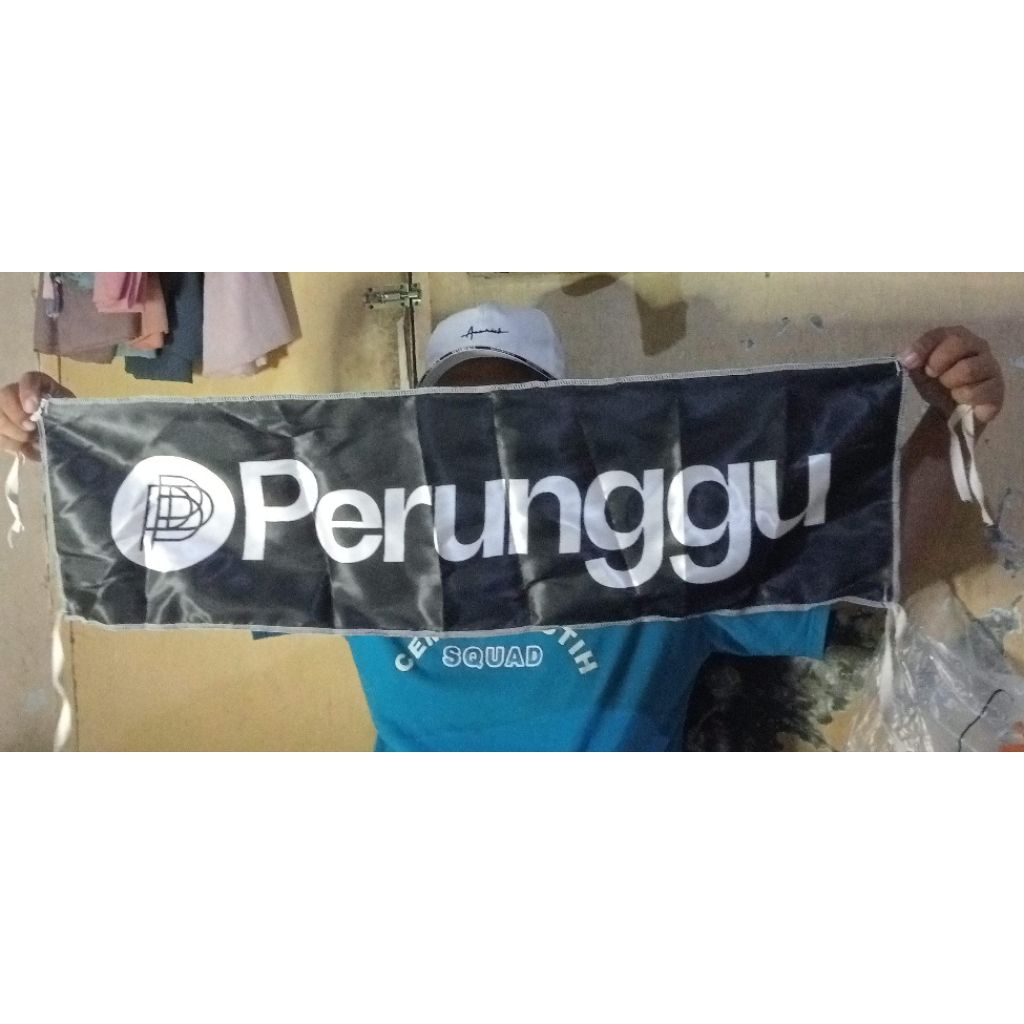 Haute57 Konser Hand Flag.Perunggu Satin/Tc Import.(Proses Cepat