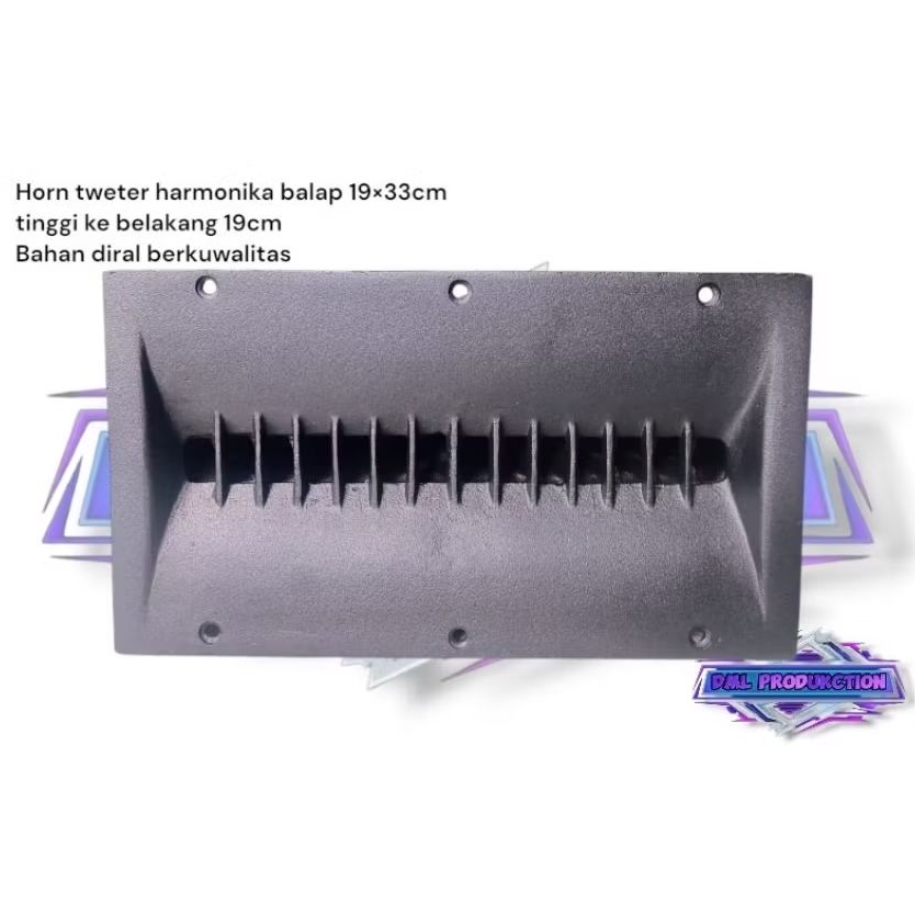horn,corong tweter harmonika balap uk 19×33 bahan diral berkuwalitas