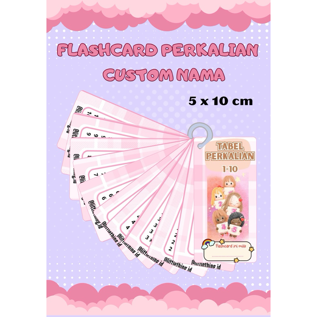 FLASHCARD TABEL PERKALIAN ANAK ANAK FLASHCARD PERKALIAN ANAK ANAK