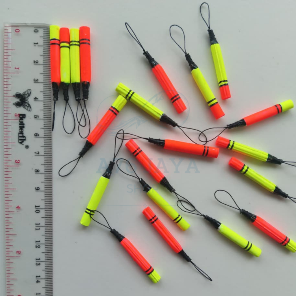 Pelampung Kumbul Bulu Merak Asli Full Warna Panjang 4 cm