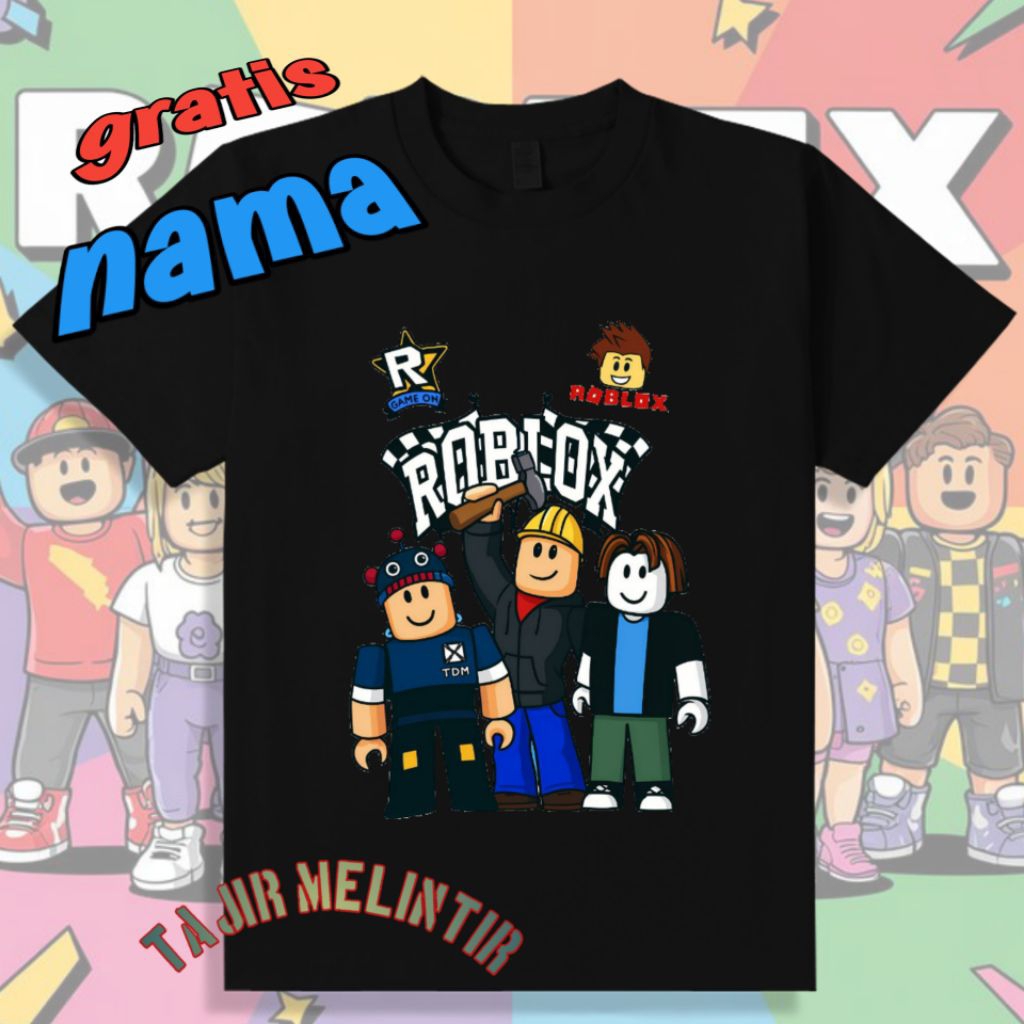 Kaos anak laki-laki usia 5 tahun roblox karakter