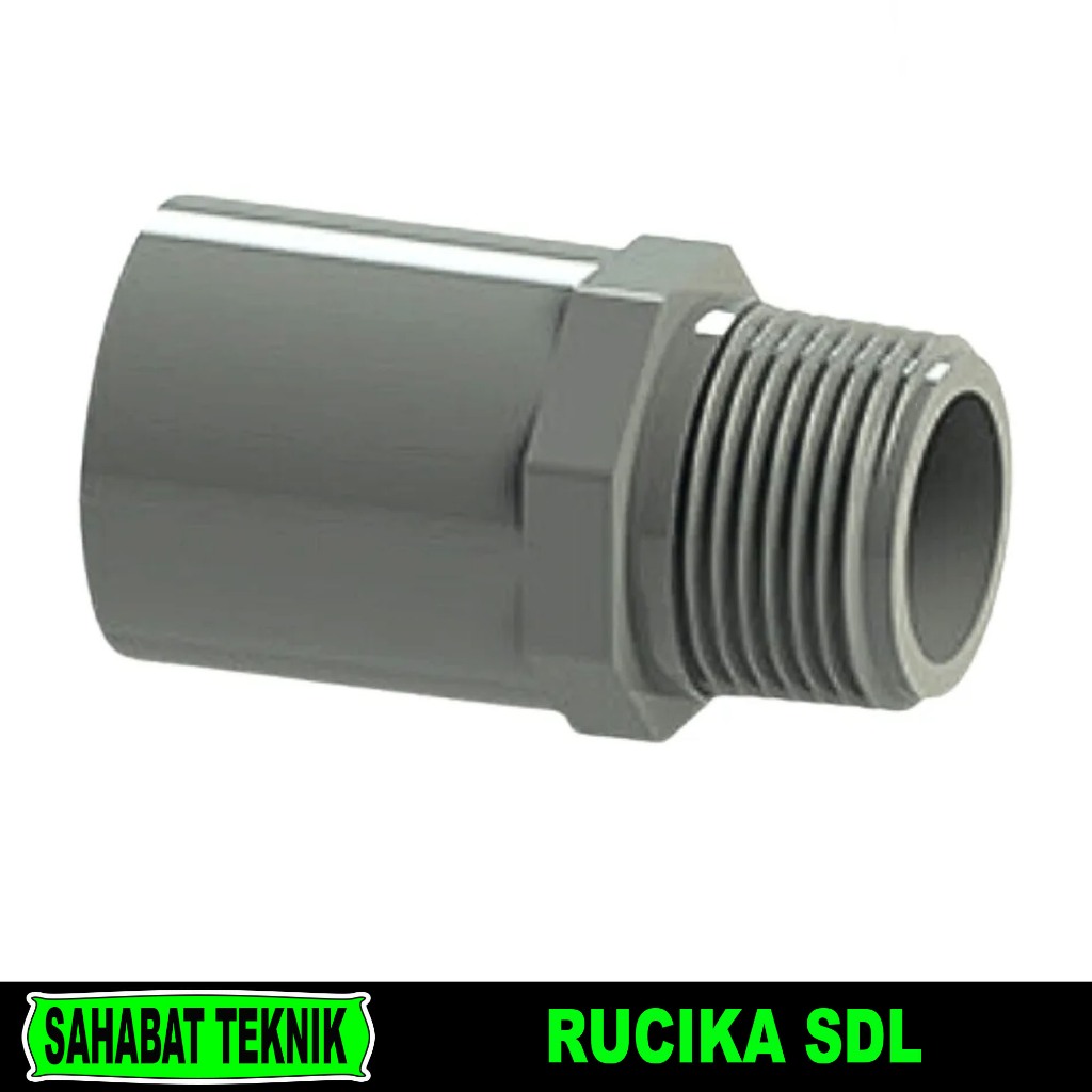 Rucika Soket Drat Luar SDL 2 1/2" inch AW PVC Valve Socket 2,5 inch