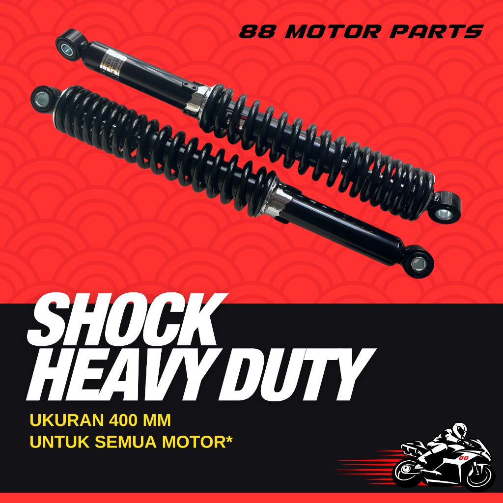 Shock Absorber / Shock Breaker Belakang Heavy Duty Ukuran 400mm Merek NGY GOLD SERIES