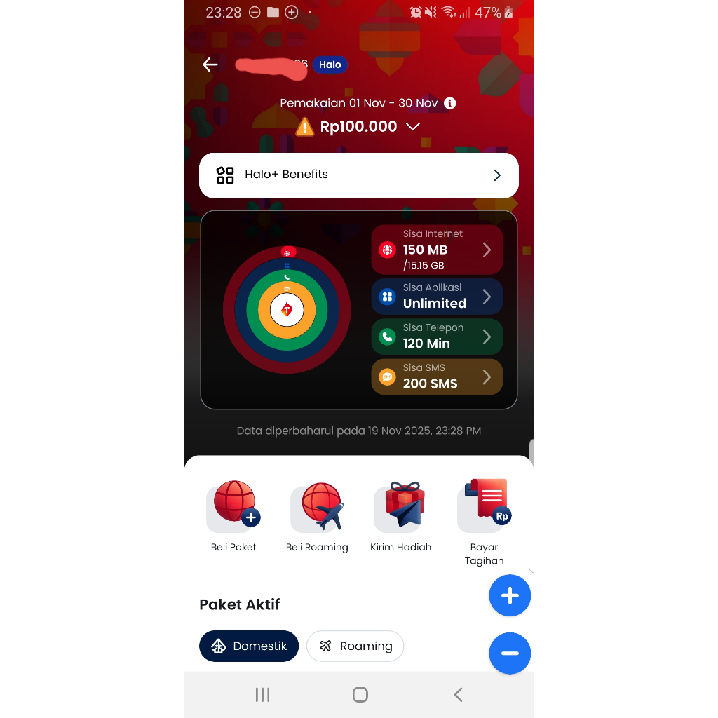 KARTU HALO TELKOMSEL UNLIMITED DAILY APPS (KARTU PASCABAYAR)