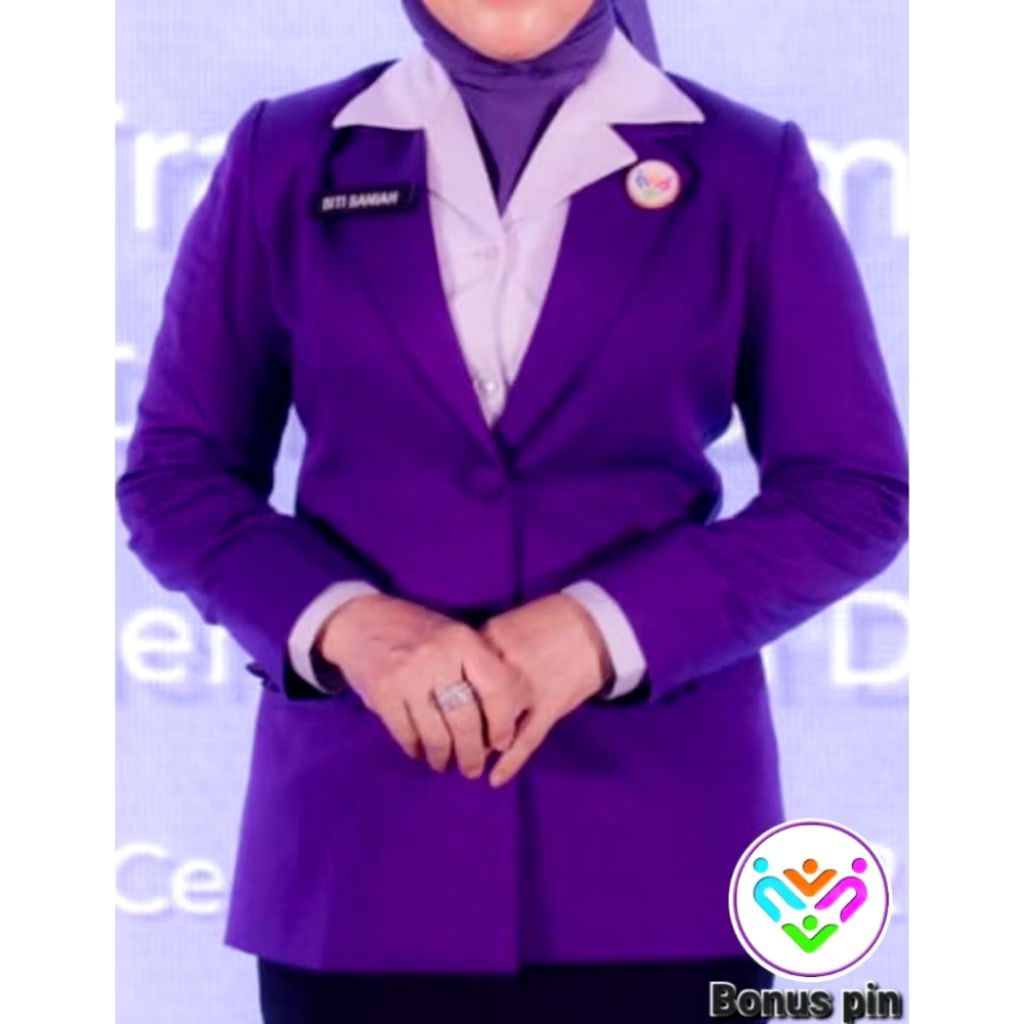 JAS WANITA, JAS UNGU, BLAZER WANITA, BLAZER FORMAL, JASFORMAL