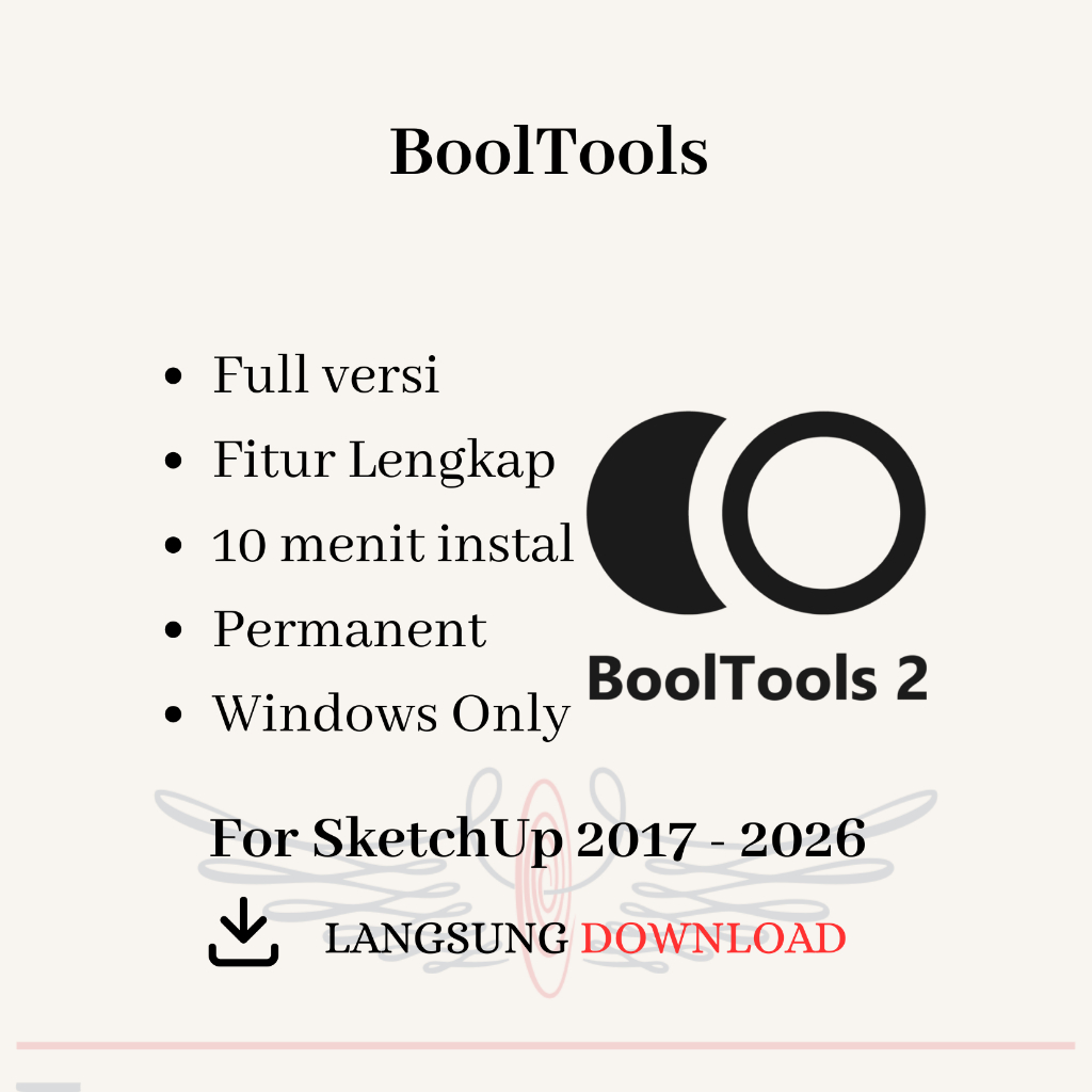 BoolTools 2 Plugin SketchUp Full Versi