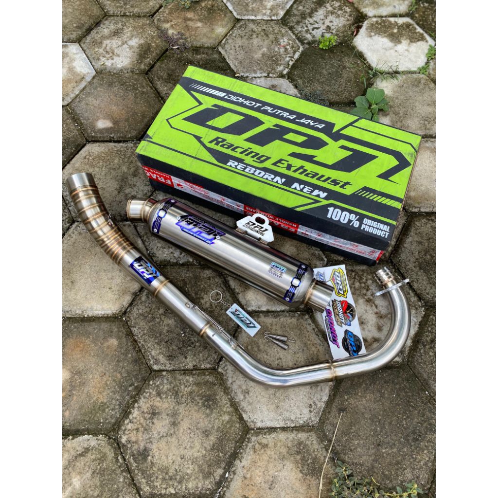 ￼Knalpot fullset fullsystem dpj original type bulat jendol gread A pnp cb gl mp