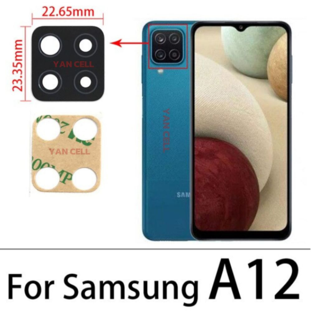 Kaca Kamera Belakang Samsung A12
