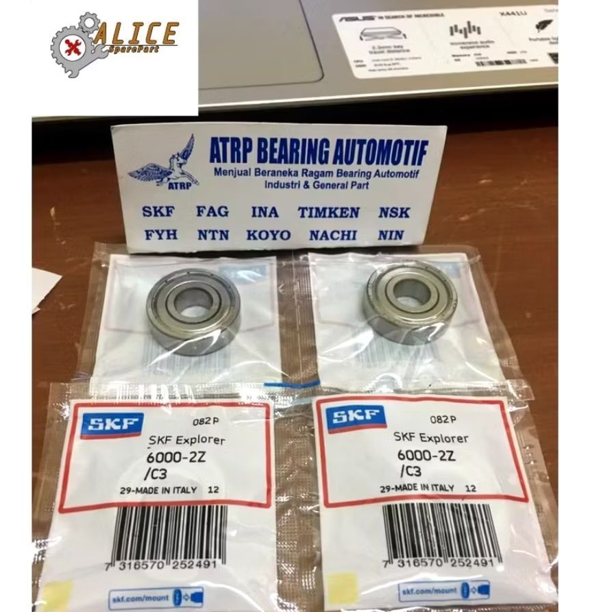 BALL BEARING 6000 2Z/C3 6000 ZZ C3 SKF ORIGINAL
