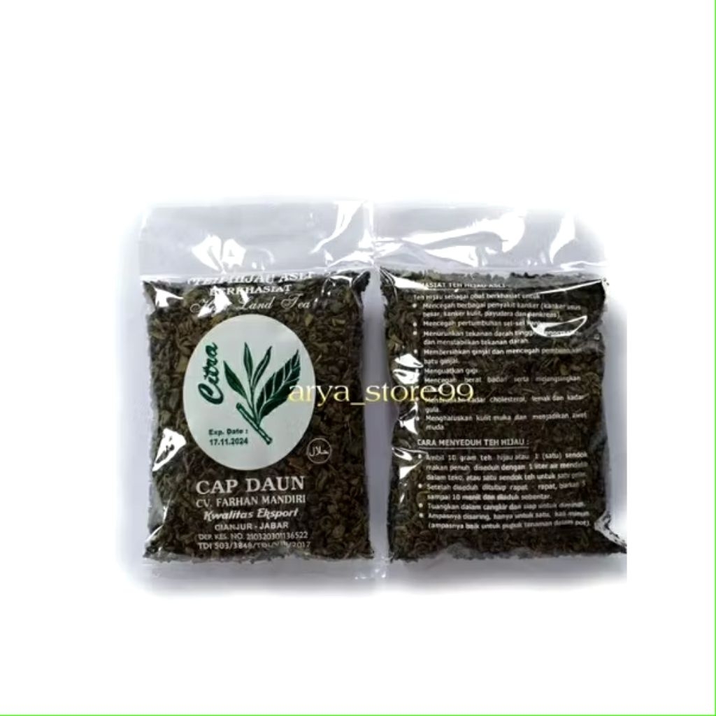 Teh Hijau Citra Cap Daun Asli 180 Gram