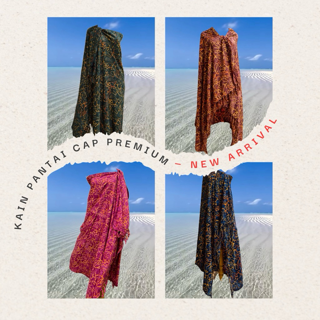 Kain Pantai Bali Premium Rayon Tebal 5 Warna