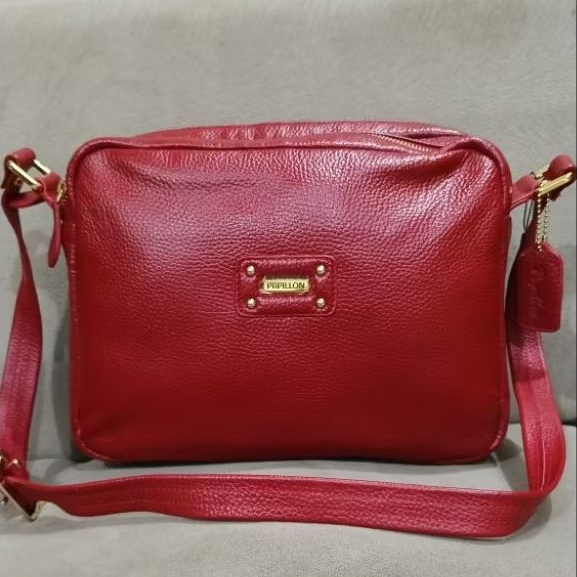 TAS SELEMPANG PAPILLON SEKEN WARNA MERAH MULUS BANGET
