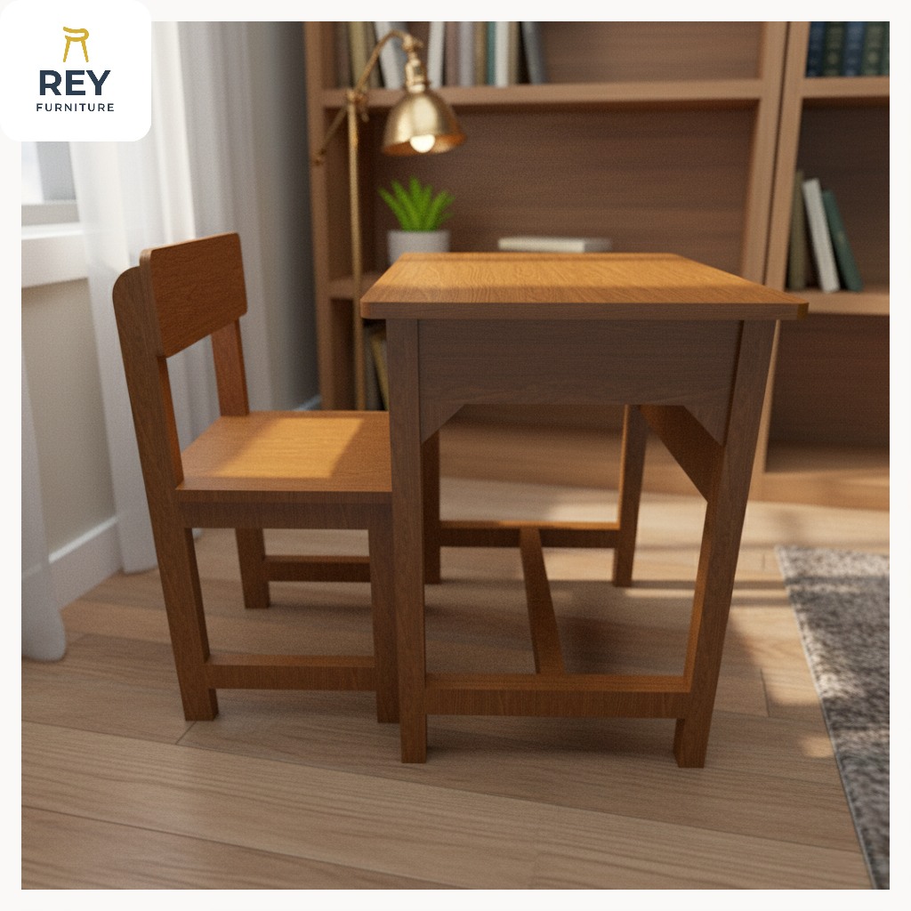 EDU SET - Meja Kursi Sekolah | Meja Sekolah | Kursi Sekolah | Bangku sekolah |Bahan Kayu Jati