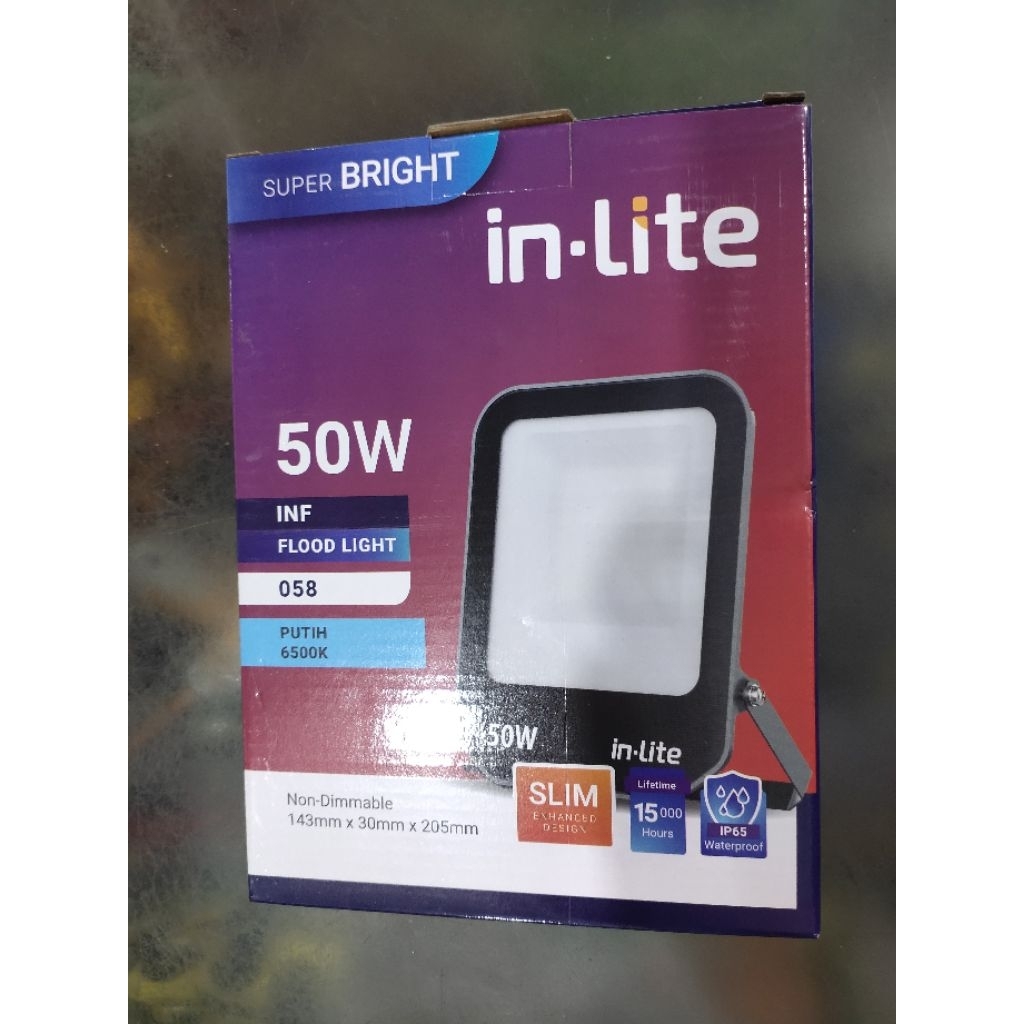 INF058 IN-LITE LED LAMPU SOROT LED 50WATT FLOOD LIGHT SUPER BRIGHT