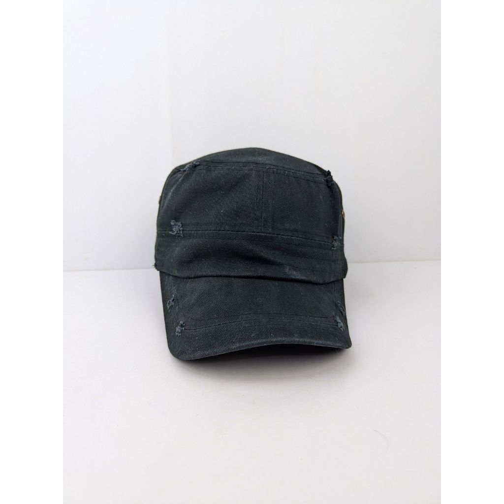 Topi Komando Hitam Simpel Skena Kasual