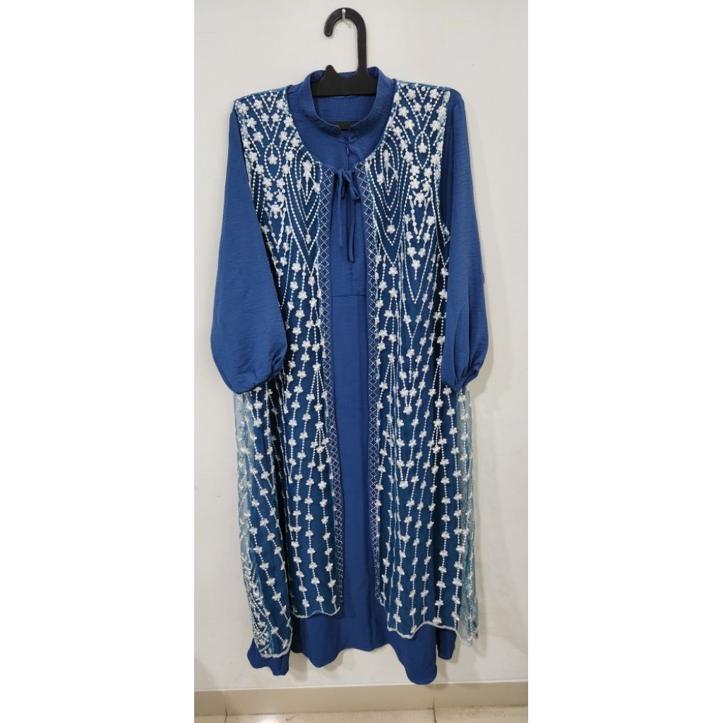 GAMIS BRUKAT 2IN1 INNER OUTER LEPAS PASANG