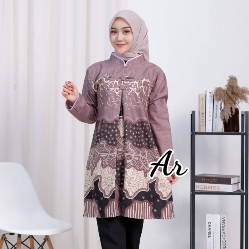 Batik Arkana tunik floy batik wanita modern