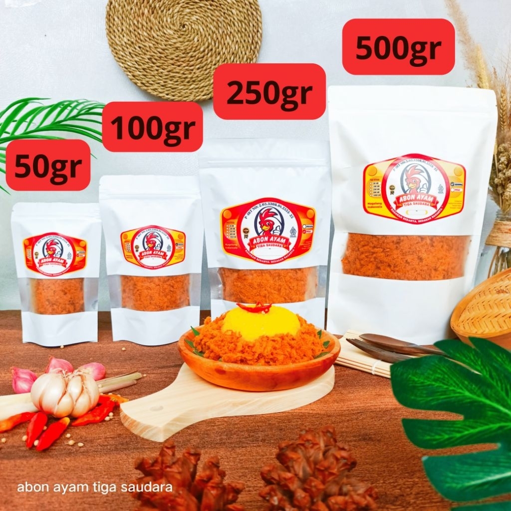 Abon Ayam Tiga Saudara 1KG (kemasan pouch)