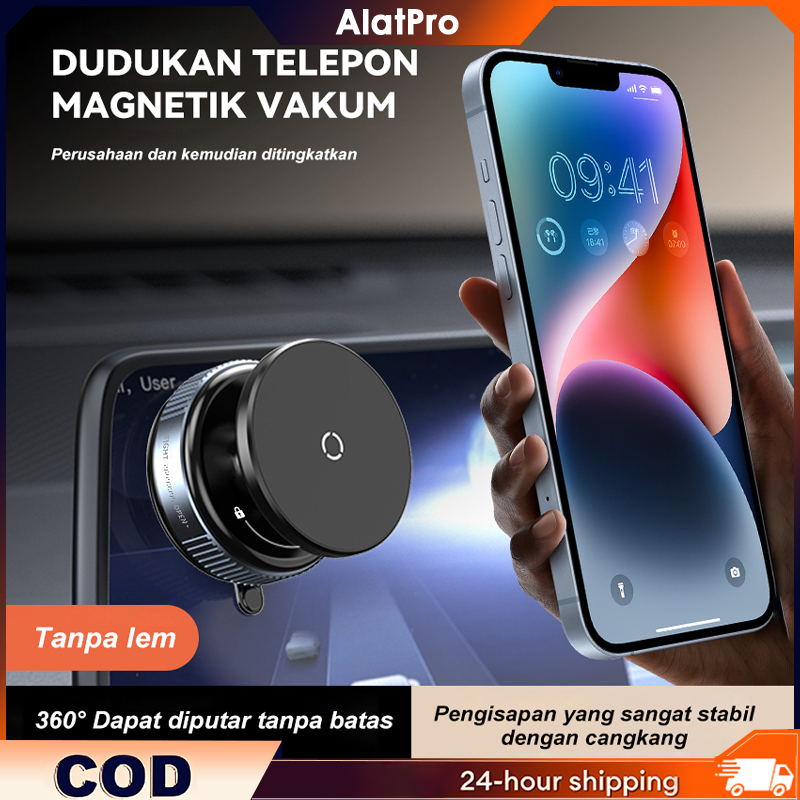 Dudukan Ponsel Mobil Magnetik Putar 360° K9 / Dudukan Instan Hp Mobil / Dudukan Ponsel Multifungsi /