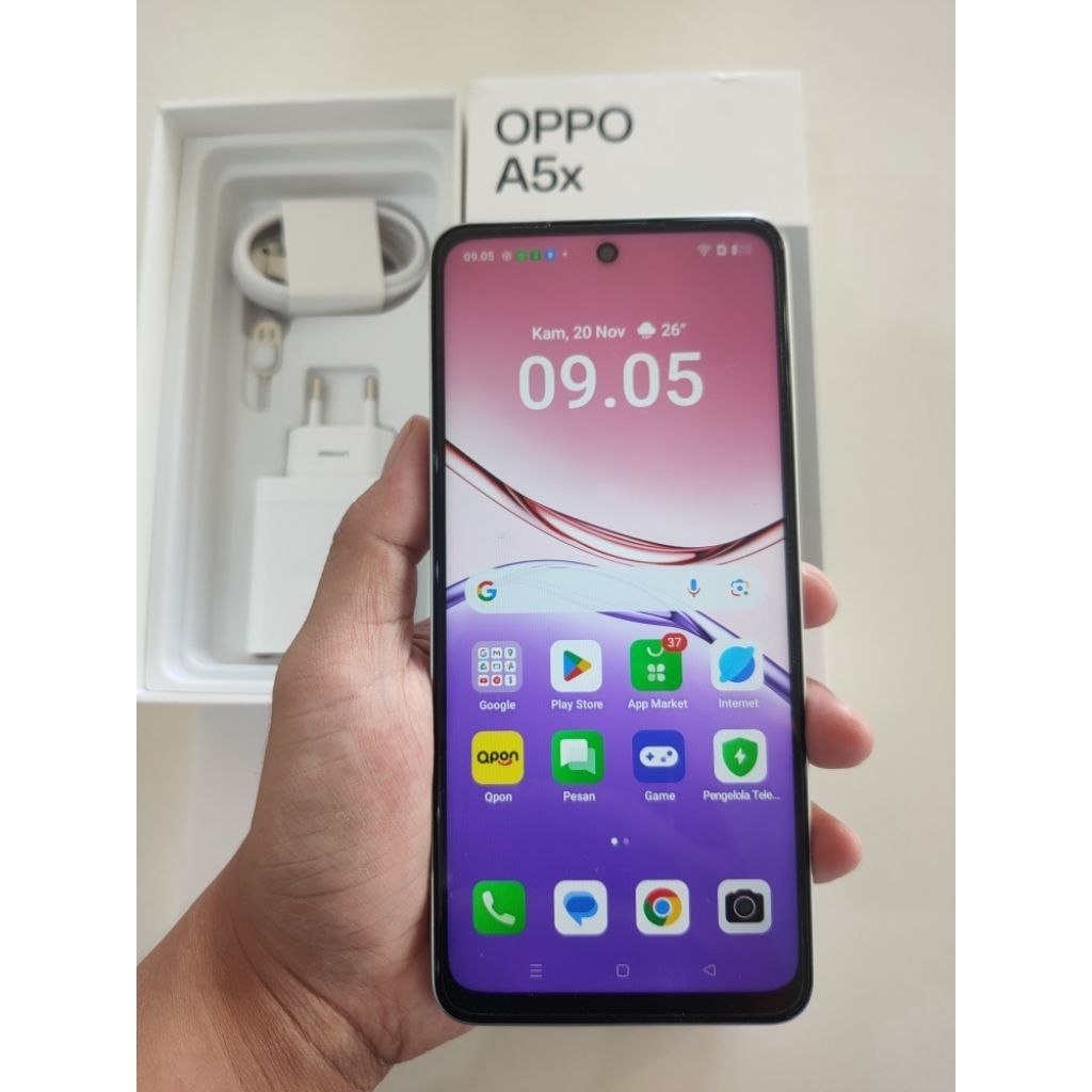 Second Oppo A5x Fullset Ram 4/128