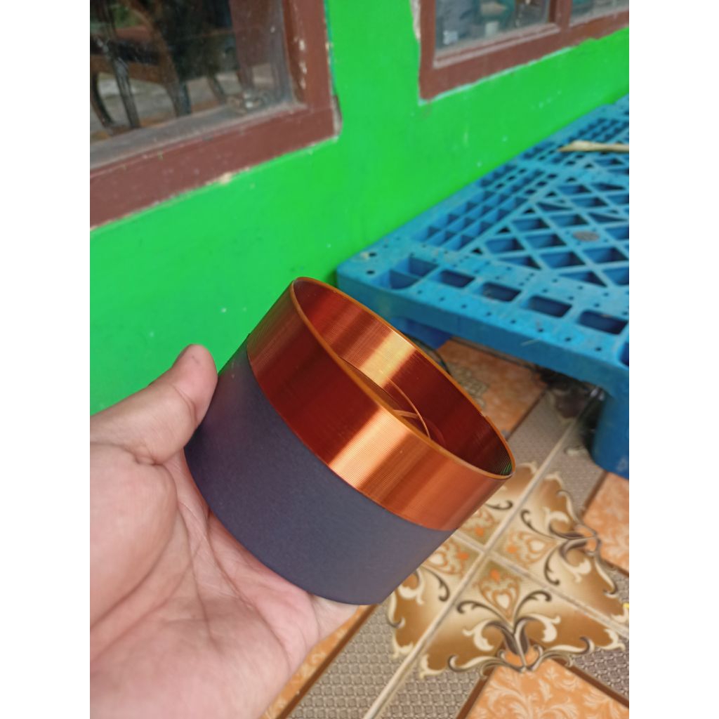 Spul RCF 12 P600 Coil 4" spul in out pake kawat tembaga asli helenic speaker RCF 12 p600 terbaik