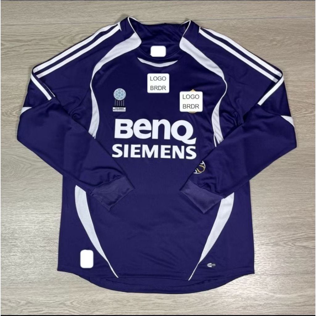 JERSEY BOLA RETRO MADRID 3RD THIRD LONGSLEEVE LS LENGAN PANJANG 2006 2007