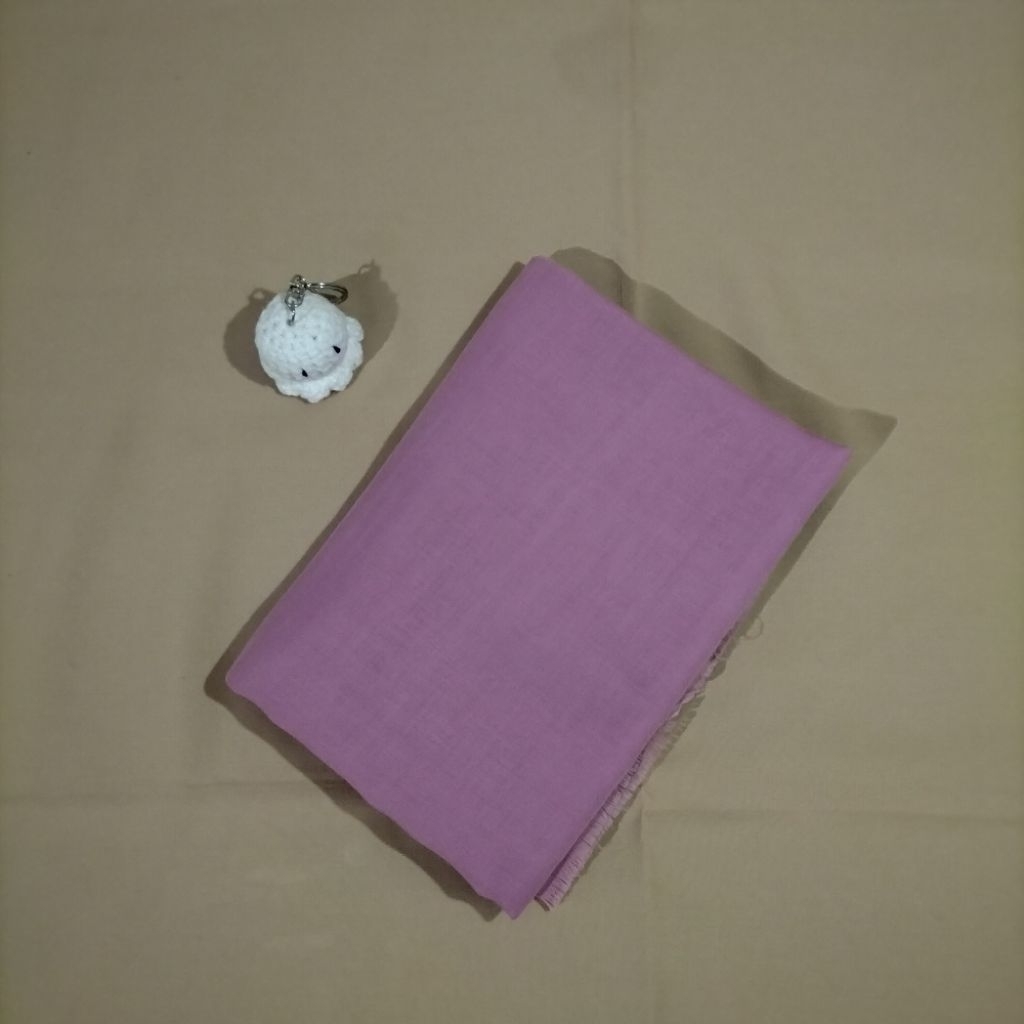 Kerudung Segi Empat I Hijab Rawis I Hijab Saudia I Hijab Polos I Dusty Pink I UK 100x100 I Tebal dan