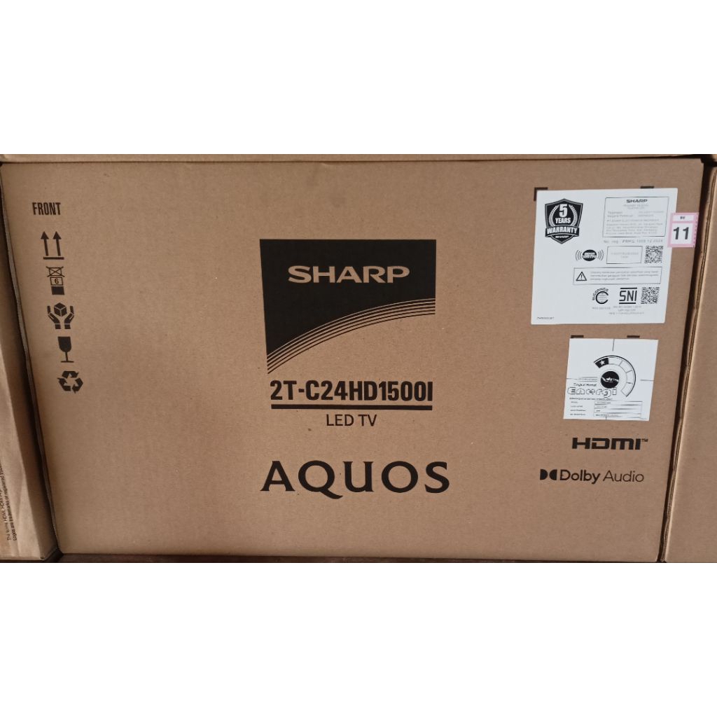 Led sharp aquos 24" 32" 42" 45" 50" tv garansi resmi 5 tahun usb movie hdmi super eco lcd digital dv