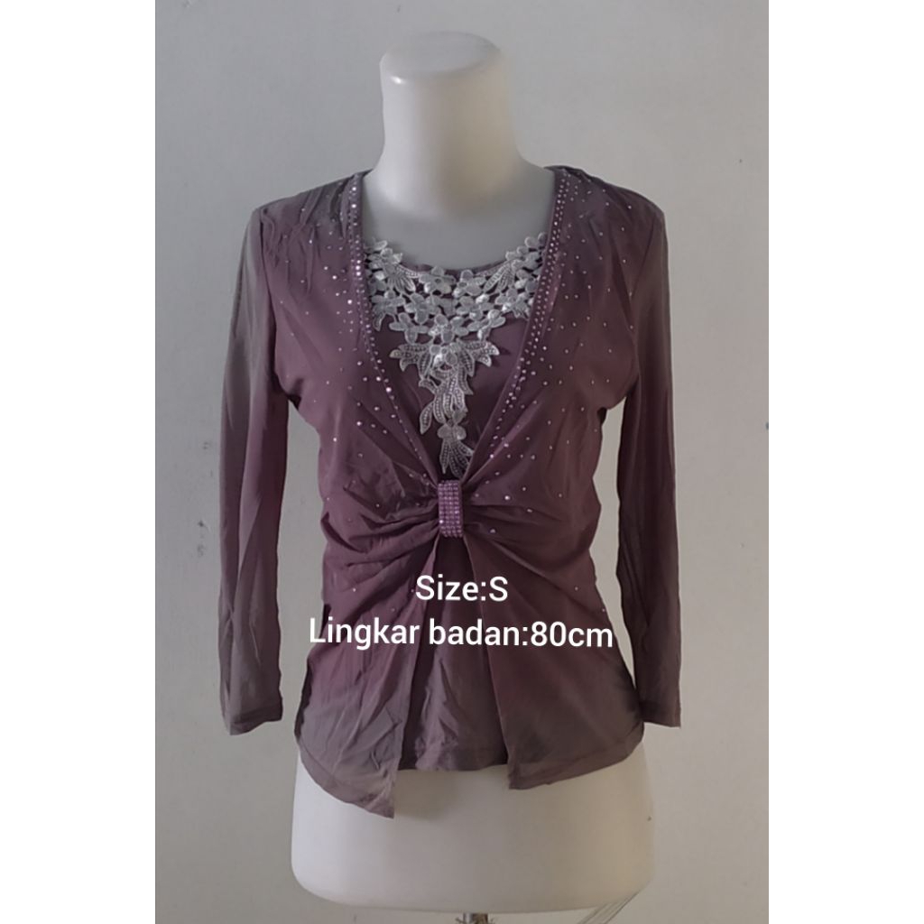Blus wanita ungu blink(Preloved)