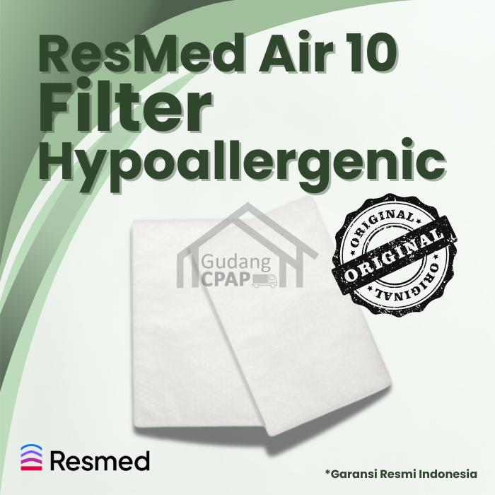 ResMed Hypoallergenic Filter Airsense 10, Aircurve Series -  Isi  12 Pcs - TERMURAH