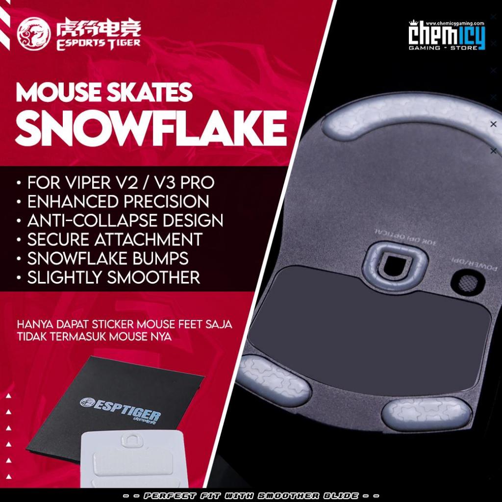 Esports Tiger Snowflake Skates Mouse Feet for Razer Viper V2 Pro / Viper V3 Pro
