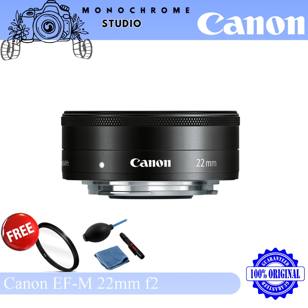 Lensa Canon EF-M 22mm F2 STM Wide-Angle