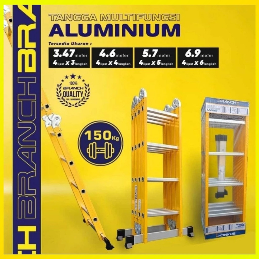 BRANCH Tangga  Multifungsi/Tangga Lipat Aluminium Multifungsi