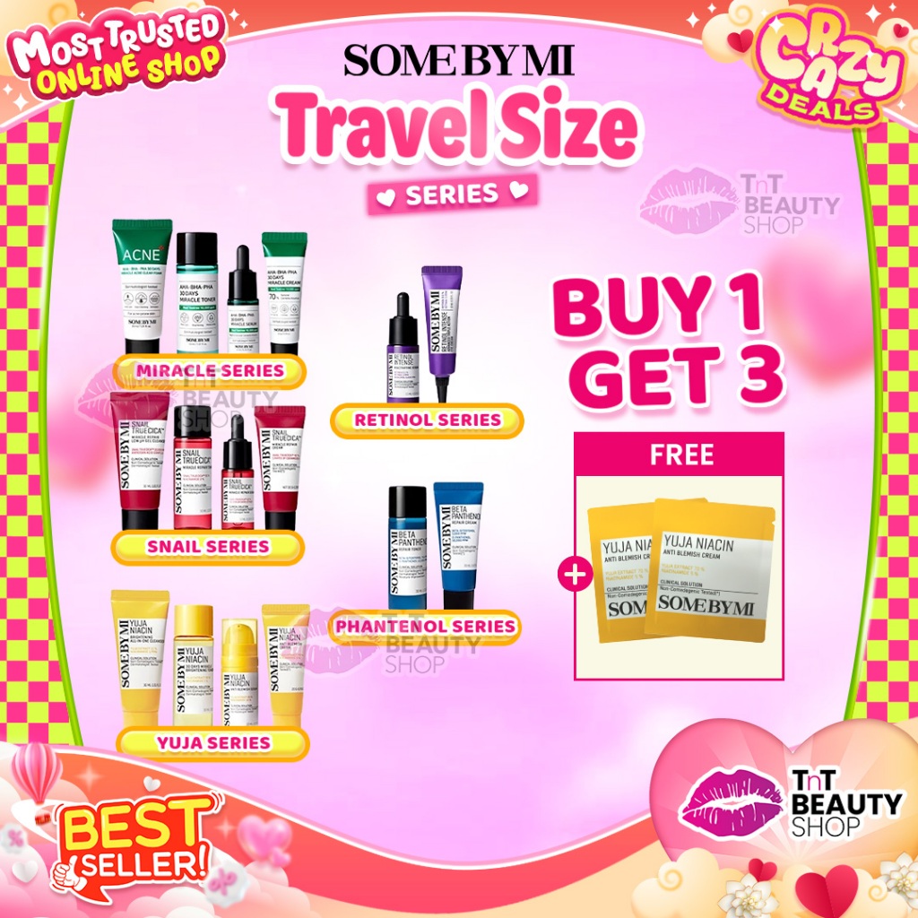 SOME BY MI Travel Size Series Skin Barrier Glass Skin Hidrasi kulit Anti Aging Somebymi | TnT Beauty