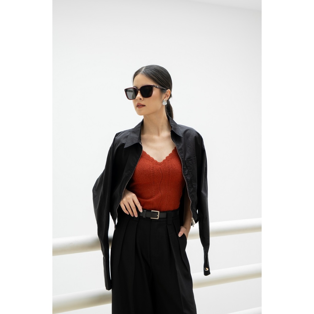 Morgan Zipper Blouse [CT0013]