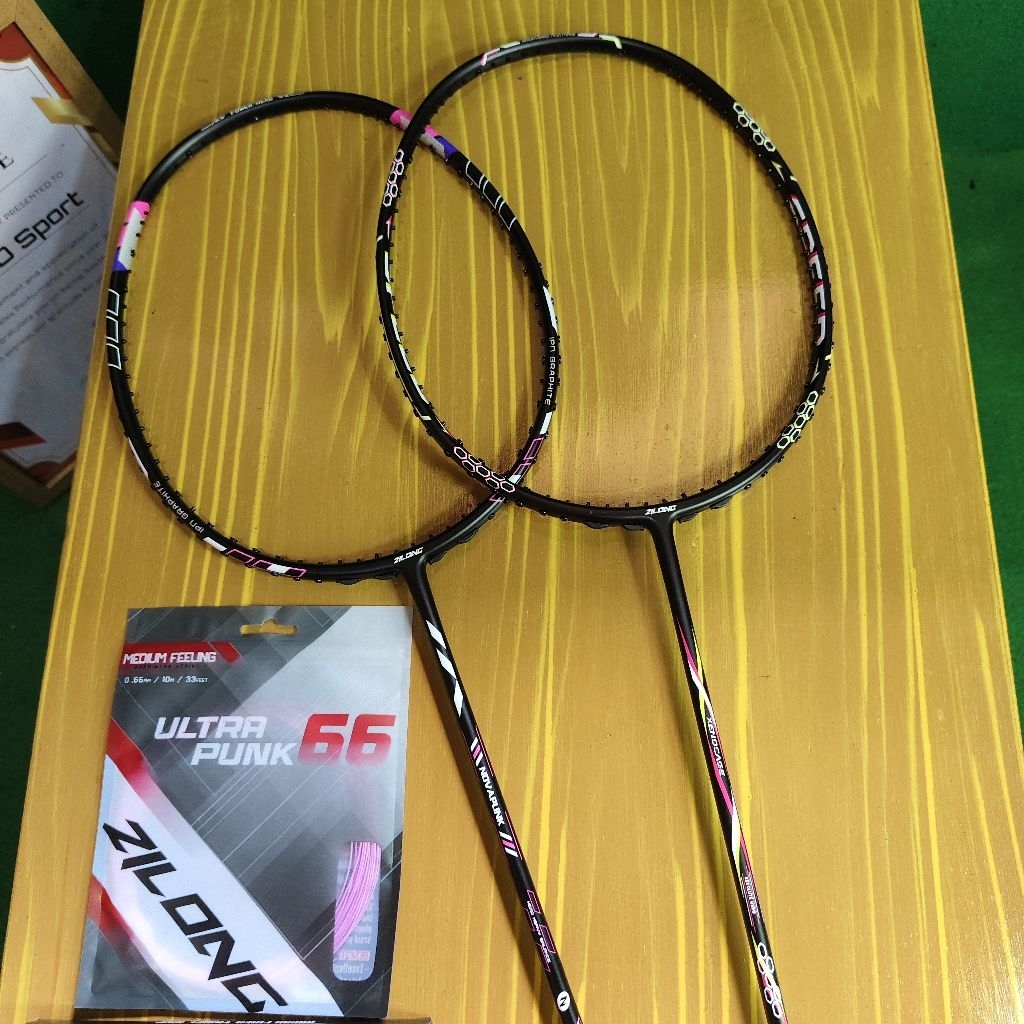 Raket Badminton ZILONG NOVAPUNO, & XENOCAGE ORIGINAL 5UG5 36LBS