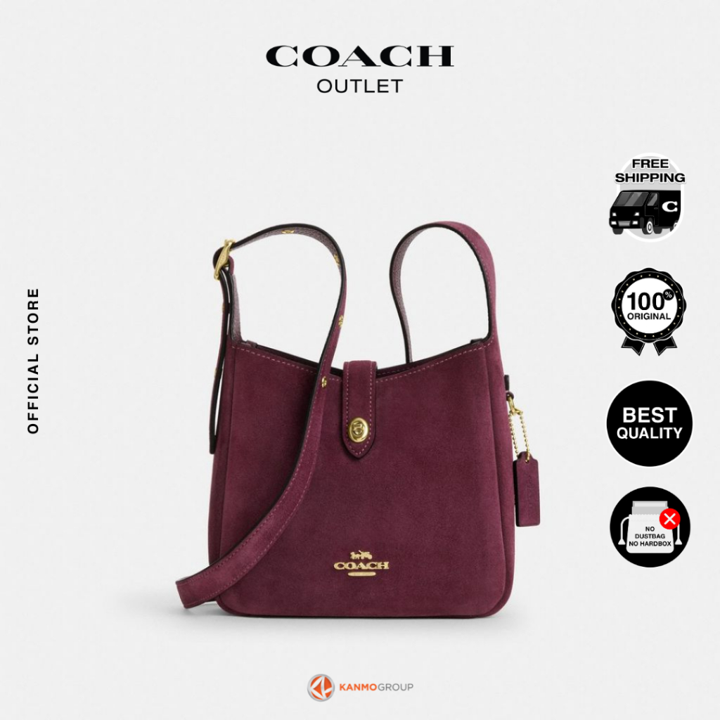 Coach Hadley Mini Crossbody In Suede - Tas Selempang Wanita