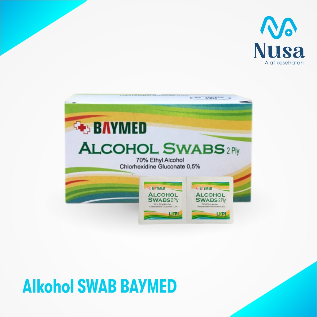 Akohol Swab ISI 100 / Alcohol Swabs / Tisu Alkohol BAYMED
