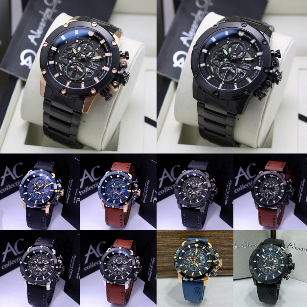 Jam Tangan Pria Alexandre Christie 6564 AC6564 AC 6564MC (ORIGINAL)
