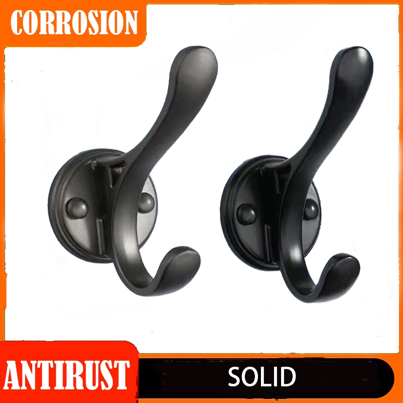 Gantungan Baju Dinding/ Penyangkut Baju/ Kapstok Dinding 2 Kaitan/ Wall Hooks/ Kapstok 1 Kaitan