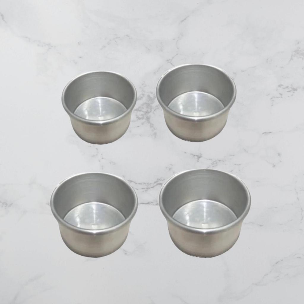 Loyang bulat press tanpa sambungan 8cm 10cm 7cm 9cm tinggi 5cm