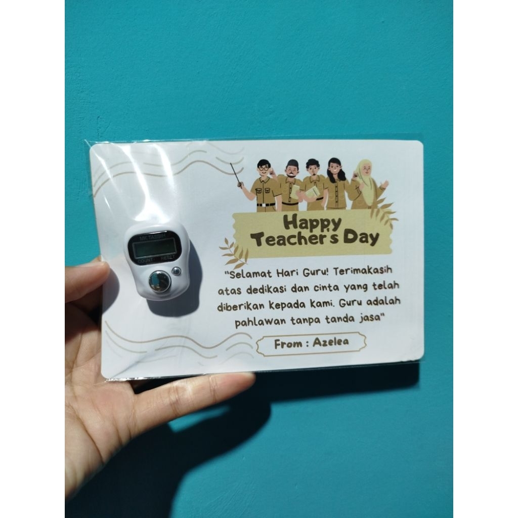 Selamat Hari Guru Souvenir Hari Guru Bermanfaat Tasbih digital